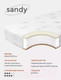 Миниатюра изображения товара Матрас в кроватку Rant Sandy 60x120x12 / 32