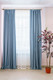 Миниатюра изображения товара Комплект штор Decoretto Нубук холодный голубой НХГ-K30 (450x270, голубой)