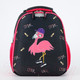 Миниатюра изображения товара Школьный рюкзак Ecotope Kids Фламинго расческа 057-540-110-CLR (черный)