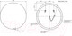Миниатюра изображения товара Зеркало Cersanit Eclipse Smart 90x90 / 64144 (с подсветкой)
