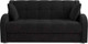Миниатюра изображения товара Диван Mebel-Ars Аккордеон Барон (велюр черный HB-178 17)