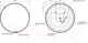 Миниатюра изображения товара Зеркало Cersanit Eclipse Smart 80x80 / 64147 (с подсветкой, черная рамка)