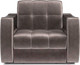 Миниатюра изображения товара Кресло-кровать Mebel-Ars Аккордеон Барон №3 (бархат серо-шоколадный Star Velvet 60 Coffee)