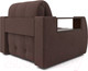 Миниатюра изображения товара Кресло-кровать Mebel-Ars Аккордеон Барон №3 (велюр молочный шоколад НВ-178 13)