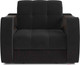 Миниатюра изображения товара Кресло-кровать Mebel-Ars Аккордеон Барон №3 (велюр черный HB-178 17)