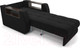 Миниатюра изображения товара Кресло-кровать Mebel-Ars Аккордеон Барон №3 (велюр черный HB-178 17)