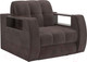 Миниатюра изображения товара Кресло-кровать Mebel-Ars Аккордеон Барон №3 (коричневый кордрой)