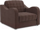 Миниатюра изображения товара Кресло-кровать Mebel-Ars Аккордеон Барон №4 (велюр молочный шоколад НВ-178 13)