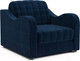 Миниатюра изображения товара Кресло-кровать Mebel-Ars Аккордеон Барон №4 (темно-синий Luna 034)