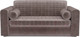 Миниатюра изображения товара Диван Mebel-Ars Аккордеон Барон №5 (бархат серо-шоколадный Star Velvet 60 Coffee)