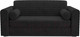 Миниатюра изображения товара Диван Mebel-Ars Аккордеон Барон №5 (велюр черный HB-178 17)