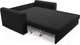Миниатюра изображения товара Диван Mebel-Ars Аккордеон Барон №5 (велюр черный HB-178 17)