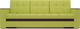 Миниатюра изображения товара Диван Mebel-Ars Еврокнижка Атланта (зеленый)