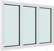 Миниатюра изображения товара Окно ПВХ Brusbox Деленное на 3 части глухое 3 стекла (1400x2100x70)