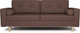 Миниатюра изображения товара Диван Mebel-Ars Евро Белфаст (рогожка шоколад)