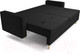 Миниатюра изображения товара Диван Mebel-Ars Евро Белфаст (велюр черный НВ-178 17)