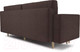 Миниатюра изображения товара Диван Mebel-Ars Евро Белфаст (велюр молочный шоколад НВ-178 13)