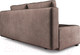 Миниатюра изображения товара Диван Mebel-Ars Еврокнижка Марсель №1 (бархат серо-шоколадный/Star Velvet 60 Coffee)
