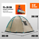 Миниатюра изображения товара Палатка Coyote Vaal-4 v2 / CL-B15-4P-Sand