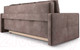 Миниатюра изображения товара Диван Mebel-Ars Еврокнижка Марсель №2 (бархат серо-шоколадный Star Velvet 60 Coffee)