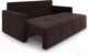 Миниатюра изображения товара Диван Mebel-Ars Еврокнижка Марсель №2 (велюр шоколадный HB-178/16)
