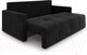 Миниатюра изображения товара Диван Mebel-Ars Еврокнижка Марсель №2 (велюр черный НВ-178/17)