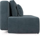 Миниатюра изображения товара Диван Mebel-Ars Еврокнижка Марсель №4 (велюр серо-синий НВ-178/26)