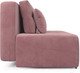 Миниатюра изображения товара Диван Mebel-Ars Еврокнижка Марсель №4 (велюр пудра НВ-178/18)