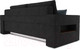 Миниатюра изображения товара Диван Mebel-Ars Еврокнижка Венеция (велюр черный НВ-178 17)