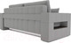 Миниатюра изображения товара Диван Mebel-Ars Еврокнижка Венеция (серая рогожка)