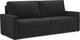 Миниатюра изображения товара Диван Mebel-Ars Еврокнижка Поло (велюр черный НВ-178 17)