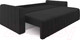 Миниатюра изображения товара Диван Mebel-Ars Еврокнижка Лондон (велюр черный НВ-178/17)