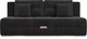 Миниатюра изображения товара Диван Mebel-Ars Еврокнижка Марсель №4 (велюр черный НВ-178/17)