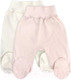 Миниатюра изображения товара Набор ползунков Rant Hugs And Kisses / 33-56 (2шт, Soft Pink, р.56)