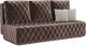 Миниатюра изображения товара Диван Mebel-Ars Еврокнижка Роял (бархат серо-шоколадный/Star Velvet 60 Cofee)