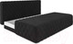 Миниатюра изображения товара Диван Mebel-Ars Еврокнижка Роял (велюр черный НВ-178/17)