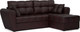 Миниатюра изображения товара Диван угловой Mebel-Ars Амстердам (экокожа шоколад)