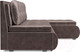 Миниатюра изображения товара Диван угловой Mebel-Ars Кормак (бархат серо-шоколадный/star velvet 60 cofee)