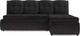 Миниатюра изображения товара Диван угловой Mebel-Ars Кормак НВ-178 17 (велюр черный)