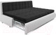 Миниатюра изображения товара Диван угловой Mebel-Ars Кормак НВ-178 17 (велюр черный/экокожа белая)