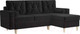 Миниатюра изображения товара Диван угловой Mebel-Ars Белфаст НВ-178/17 (велюр черный)