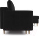 Миниатюра изображения товара Диван угловой Mebel-Ars Белфаст НВ-178/17 (велюр черный)