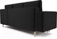 Миниатюра изображения товара Диван угловой Mebel-Ars Белфаст НВ-178/17 (велюр черный)