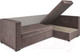 Миниатюра изображения товара Диван угловой Mebel-Ars Мансберг (бархат серо-шоколадный/star velvet 60 cofee)