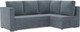 Миниатюра изображения товара Диван угловой Mebel-Ars Мансберг HB-178 26 (велюр серо-синий)