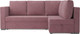 Миниатюра изображения товара Диван угловой Mebel-Ars Мансберг НВ-178 18 (велюр пудра)