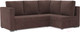 Миниатюра изображения товара Диван угловой Mebel-Ars Мансберг НВ-178 13 (велюр молочный шоколад)