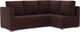 Миниатюра изображения товара Диван угловой Mebel-Ars Мансберг HB-178 16 (велюр шоколад)