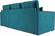Миниатюра изображения товара Диван угловой Mebel-Ars Техас (бархат сине-зеленый/Star Velvet 43 Black Green)