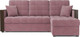 Миниатюра изображения товара Диван угловой Mebel-Ars Техас (велюр пудра НВ-178 18)